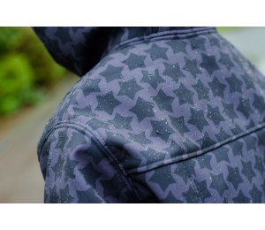 Softshell - Farbenmix Staaars schwarz