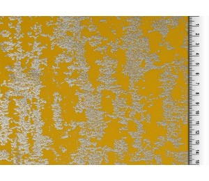 Twill - Elastik Twill Foliendruck gelb senf