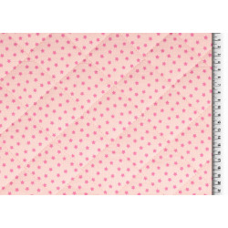 Double Gauze Musselin Stepper Sterne rosa
