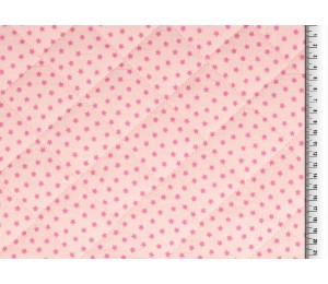 Double Gauze Musselin Stepper Sterne rosa