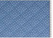 Double Gauze Musselin Stepper Sterne blau