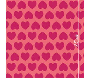 Lillestoff Bio Double Gauze Musselin Herzen pink