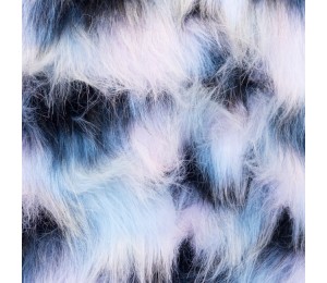 Fellstoff - Multicolor rosa schwarz weiß