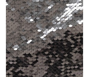 Wendepailletten - silber grau