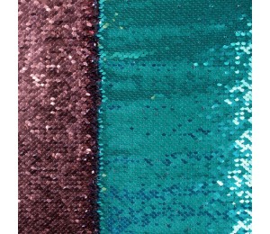 Wendepailletten - petrol braun