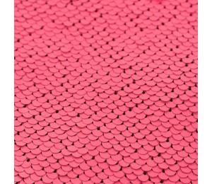 Wendepailletten - neon rosa pink matt und silber
