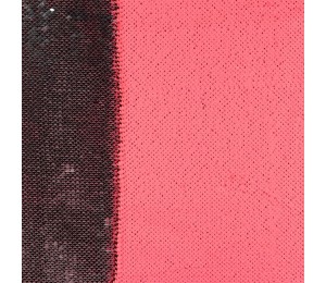 Wendepailletten - neon rosa pink matt und silber
