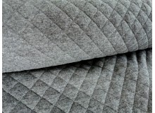 Jacquard-Stepper Jersey XL Rauten dunkelgrau meliert