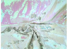 Wendepailletten - weiß holo silber