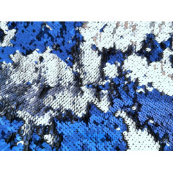 Wendepailletten - blau silber