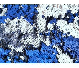 Wendepailletten - blau silber