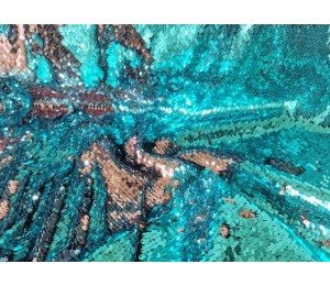 Wendepailletten - petrol braun