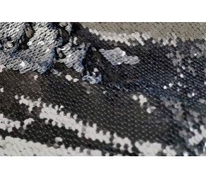 Wendepailletten - silber grau