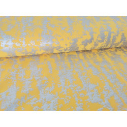 Twill - Elastik Twill Foliendruck gelb senf
