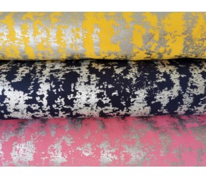 Twill - Elastik Twill Foliendruck gelb senf