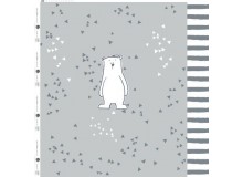 French Terry - Emmapünktchen Herr Pfeiffer Panel grau