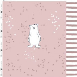 French Terry - Emmapünktchen Herr Pfeiffer Panel rosa