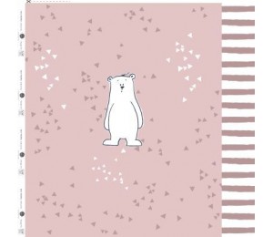 French Terry - Emmapünktchen Herr Pfeiffer Panel rosa