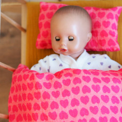 Lillestoff Bio Double Gauze Musselin Herzen pink