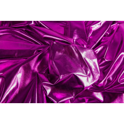 Folienjersey Metallic Webware Leni pink