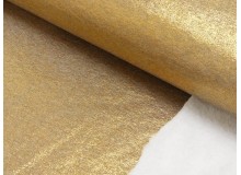 Alpenfleece glitzer Lurex goldfarben