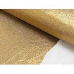 Alpenfleece glitzer Lurex goldfarben