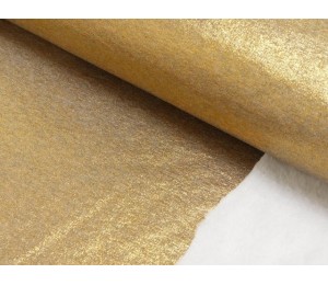 Alpenfleece glitzer Lurex goldfarben