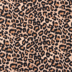 Canvas Leo Panther braun beige