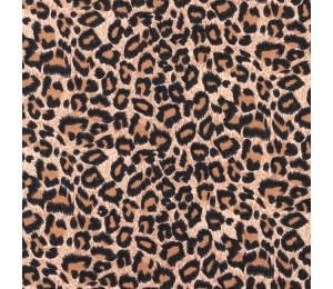 Canvas Leo Panther braun beige