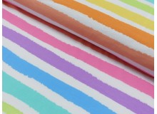 Jersey - Klecksparty gestreift neon pastell