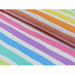 Jersey - Klecksparty gestreift neon pastell