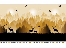 Sweat - Swafing Wild Shadows Hirsche braun