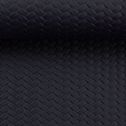 Kunstleder Pinto geflochten dunkelblau