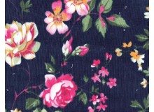 Cord Olly Blumen marine