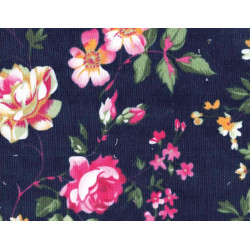 Cord Olly Blumen marine