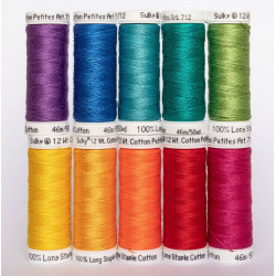 SULKY® COTTON Petites 12 - COLOUR WHEEL (10 x 46m Snap Spulen) 