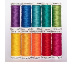 SULKY® COTTON Petites 12 - COLOUR WHEEL (10 x 46m Snap Spulen) 