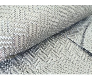 Kunstleder Struktur geflochten silber grau