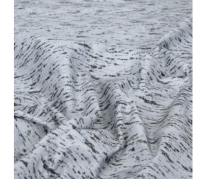 Reflexstoff Reflecting Print silber-schwarz