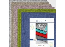  Filz SULKY® FELTY, waschbar, 10Bögen á 29,5x21cm - Sortiment "marmoriert" meliert