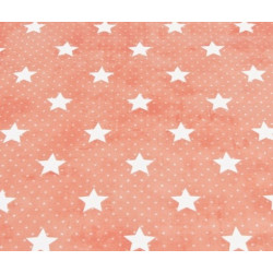 Wachstuch - Sterne rosa used