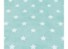 Wachstuch - Sterne hellblau used