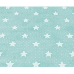 Wachstuch - Sterne hellblau used