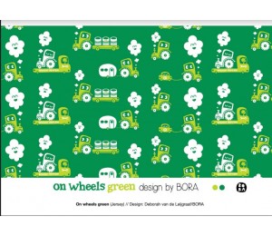 Bio Jersey Lillestoff - On Wheels blau