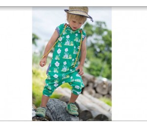 Bio Jersey Lillestoff - On Wheels blau